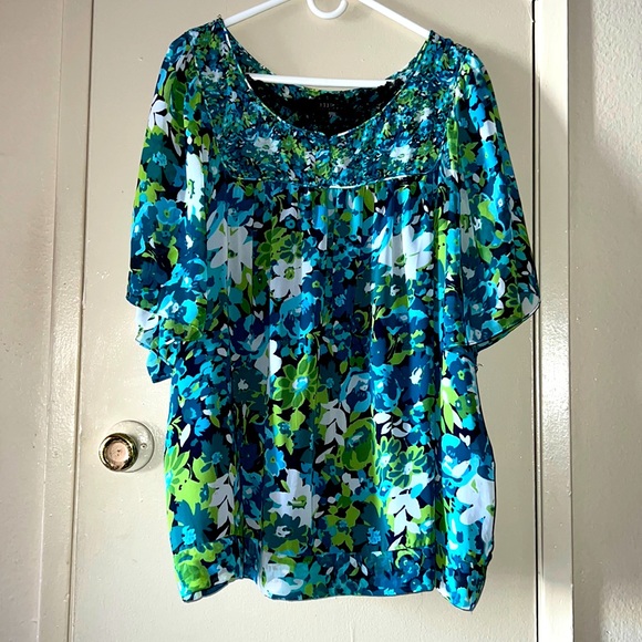 🌼FOR BUNDLE ONLY🌼A.N.A. Floral Blouse - Picture 1 of 8